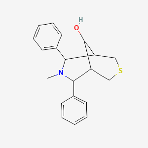 7-Methyl-6,8-diphenyl-3-thia-7-azabicyclo[3.3.1]nonan-9-ol