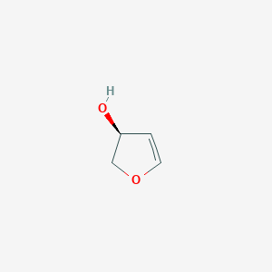 molecular formula C4H6O2 B14479373 (3S)-2,3-Dihydrofuran-3-ol CAS No. 65904-34-9