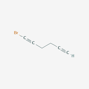 molecular formula C6H5Br B14479375 1-Bromohexa-1,5-diyne CAS No. 66097-61-8