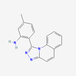 5-Methyl-2-([1,2,4]triazolo[4,3-a]quinolin-1-yl)aniline