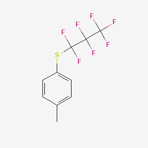 1-[(Heptafluoropropyl)sulfanyl]-4-methylbenzene