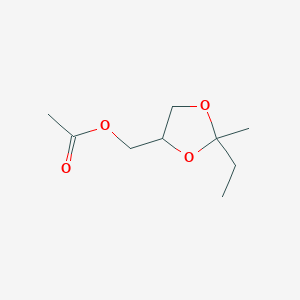 (2-Ethyl-2-methyl-1,3-dioxolan-4-yl)methyl acetate