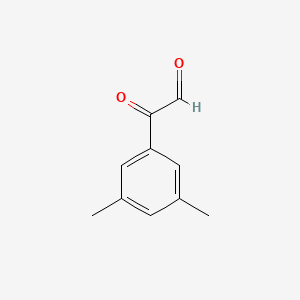 molecular formula C10H10O2 B1447947 2-(3,5-Dimethylphenyl)-2-oxoacetaldehyde CAS No. 150251-25-5
