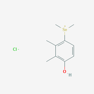 (4-Hydroxy-2,3-dimethylphenyl)(dimethyl)selanium chloride