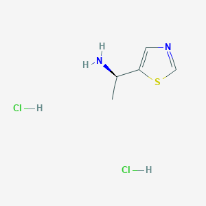 molecular formula C5H10Cl2N2S B1447952 (1R)-1-(1,3-thiazol-5-yl)ethan-1-amine dihydrochloride CAS No. 1443931-92-7