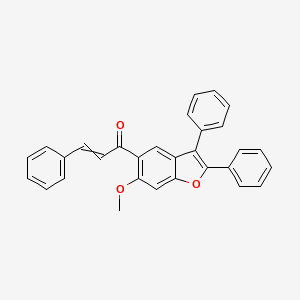 1-(6-Methoxy-2,3-diphenyl-1-benzofuran-5-yl)-3-phenylprop-2-en-1-one