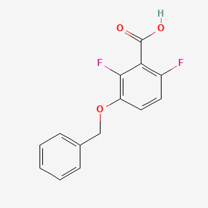 molecular formula C14H10F2O3 B1447956 3-(Benzyloxy)-2,6-difluorobenzoic acid CAS No. 1421604-28-5