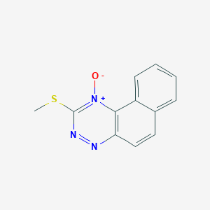 molecular formula C12H9N3OS B14479591 2-(Methylsulfanyl)-1-oxo-1lambda~5~-naphtho[1,2-e][1,2,4]triazine CAS No. 68896-72-0