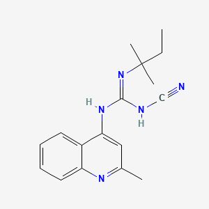 Guanidine, 2-cyano-1-(2-methyl-4-quinolyl)-3-tert-pentyl-