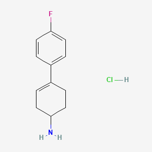 molecular formula C12H15ClFN B1447961 4-(4-Fluorophenyl)cyclohex-3-en-1-amine hydrochloride CAS No. 36716-85-5