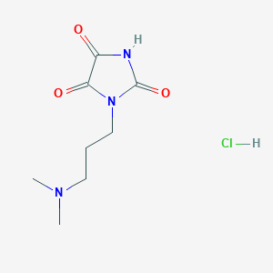 molecular formula C8H14ClN3O3 B1447965 1-[3-(ジメチルアミノ)プロピル]イミダゾリジン-2,4,5-トリオン塩酸塩 CAS No. 1394042-21-7