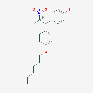 1-Fluoro-4-{1-[4-(hexyloxy)phenyl]-2-nitropropyl}benzene