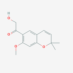 2-Hydroxy-1-(7-methoxy-2,2-dimethyl-2H-1-benzopyran-6-yl)ethan-1-one