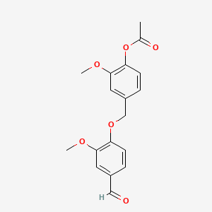 B1447973 4-[[4-(Acetoxy)-3-methoxyphenyl]methoxy]-3-methoxybenzaldehyde CAS No. 77745-44-9