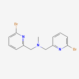 B1447975 Bis-(6-bromo-pyridin-2-ylmethyl)-methyl-amine CAS No. 845621-72-9