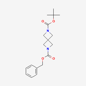 B1447980 2-Boc 6-cbz-2,6-diazaspiro[3.3]heptane CAS No. 1542158-69-9