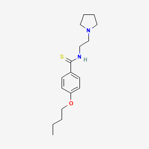 Benzamide, p-butoxy-N-(2-pyrrolidinylethyl)thio-