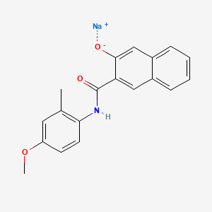 2-Naphthalenecarboxamide, 3-hydroxy-N-[4-methoxy-2-methylphenyl]-, monosodium salt