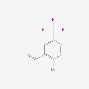 molecular formula C9H6BrF3 B1447984 1-溴-2-乙烯基-4-(三氟甲基)苯 CAS No. 1263772-10-6