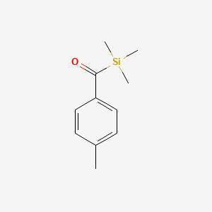 B14479858 Silane, trimethyl(4-methylbenzoyl)- CAS No. 68185-94-4