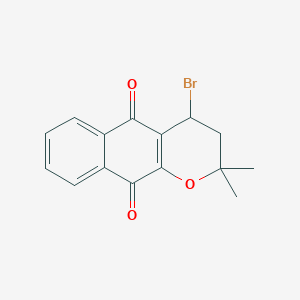 4-Bromo-2,2-dimethyl-3,4-dihydro-2H-naphtho[2,3-b]pyran-5,10-dione