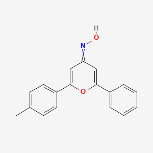 N-[2-(4-Methylphenyl)-6-phenyl-4H-pyran-4-ylidene]hydroxylamine