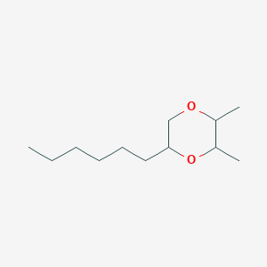 5-Hexyl-2,3-dimethyl-1,4-dioxane