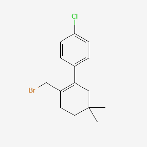 B1448005 1-(2-(Bromomethyl)-5,5-dimethylcyclohex-1-enyl)-4-chlorobenzene CAS No. 1951451-58-3