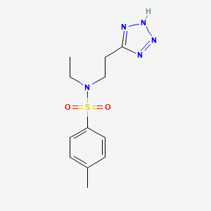 Benzenesulfonamide, N-ethyl-4-methyl-N-(2-(1H-tetrazol-5-yl)ethyl)-