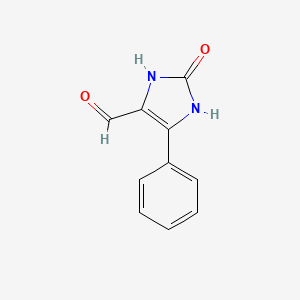 molecular formula C10H8N2O2 B1448007 2-氧代-5-苯基-2,3-二氢-1h-咪唑-4-甲醛 CAS No. 1820638-81-0