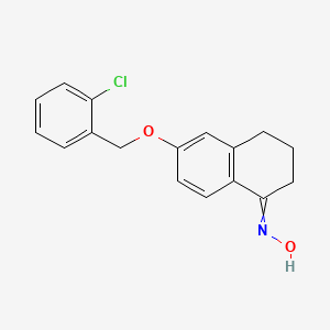 N-{6-[(2-Chlorophenyl)methoxy]-3,4-dihydronaphthalen-1(2H)-ylidene}hydroxylamine