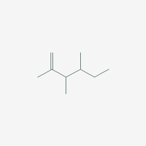 molecular formula C9H18 B14480120 2,3,4-Trimethylhex-1-ene CAS No. 65586-21-2