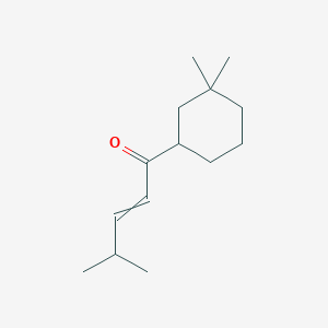 molecular formula C14H24O B14480123 1-(3,3-Dimethylcyclohexyl)-4-methylpent-2-en-1-one CAS No. 65603-31-8