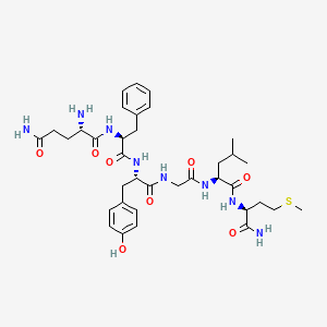 L-Glutaminyl-L-phenylalanyl-L-tyrosylglycyl-L-leucyl-L-methioninamide