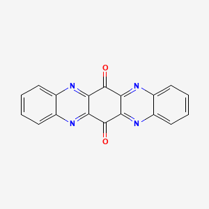 molecular formula C18H8N4O2 B1448017 5,7,12,14-Tetraazapentacene-6,13-dione CAS No. 76447-82-0