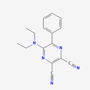 5-(Diethylamino)-6-phenylpyrazine-2,3-dicarbonitrile