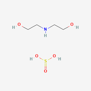 2-(2-hydroxyethylamino)ethanol;sulfurous acid