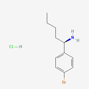 molecular formula C11H17BrClN B1448023 (R)-1-(4-溴苯基)戊-1-胺盐酸盐 CAS No. 1391414-30-4