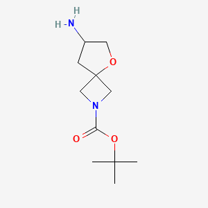molecular formula C11H20N2O3 B1448024 Tert-butyl 7-amino-5-oxa-2-azaspiro[3.4]octane-2-carboxylate CAS No. 1250998-24-3