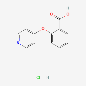 2-(Pyridin-4-yloxy)benzoic acid hydrochloride