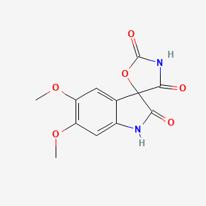 5,6-Dimethoxy-2'H,4'H-spiro[indole-3,5'-[1,3]oxazolidine]-2,2',4'(1H)-trione