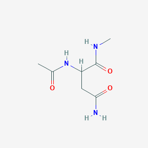 molecular formula C7H13N3O3 B1448028 2-acetamido-N-methylbutanediamide CAS No. 36318-48-6