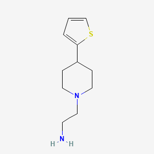 molecular formula C11H18N2S B1448030 {2-[4-(2-Thienyl)piperidin-1-yl]ethyl}amine CAS No. 1268147-28-9