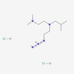 molecular formula C10H25Cl2N5 B1448035 {2-[(2-Azidoethyl)(2-methylpropyl)amino]ethyl}dimethylamine dihydrochloride CAS No. 1423024-62-7