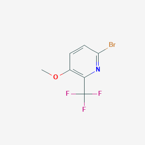 molecular formula C7H5BrF3NO B1448036 6-溴-3-甲氧基-2-(三氟甲基)吡啶 CAS No. 1227499-22-0