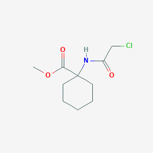 molecular formula C10H16ClNO3 B1448041 Methyl 1-(2-chloroacetamido)cyclohexane-1-carboxylate CAS No. 1423032-76-1