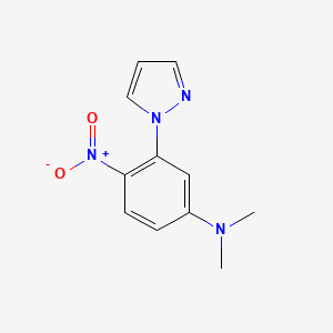 N,N-Dimethyl-4-nitro-3-(1H-pyrazol-1-yl)aniline