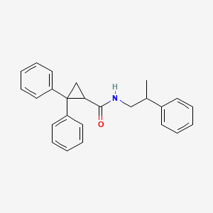 2,2-Diphenyl-N-(2-phenylpropyl)cyclopropane-1-carboxamide