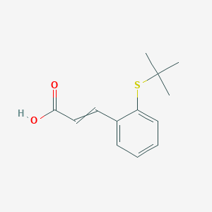 3-[2-(tert-Butylsulfanyl)phenyl]prop-2-enoic acid