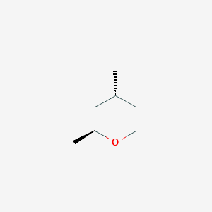 2H-Pyran, tetrahydro-2,4-dimethyl-, trans-